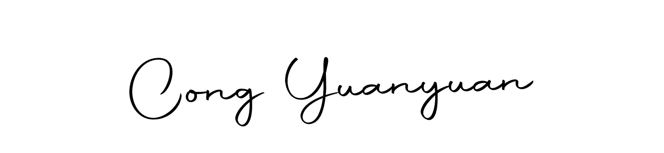Design your own signature with our free online signature maker. With this signature software, you can create a handwritten (Autography-DOLnW) signature for name Cong Yuanyuan. Cong Yuanyuan signature style 10 images and pictures png