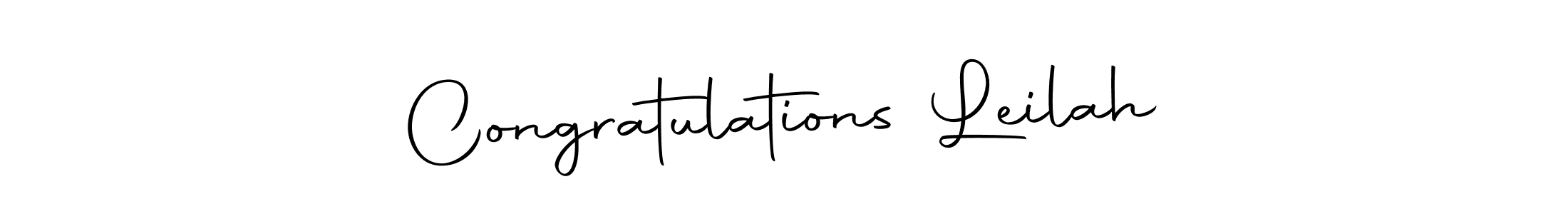 Congratulations Leilah stylish signature style. Best Handwritten Sign (Autography-DOLnW) for my name. Handwritten Signature Collection Ideas for my name Congratulations Leilah. Congratulations Leilah signature style 10 images and pictures png