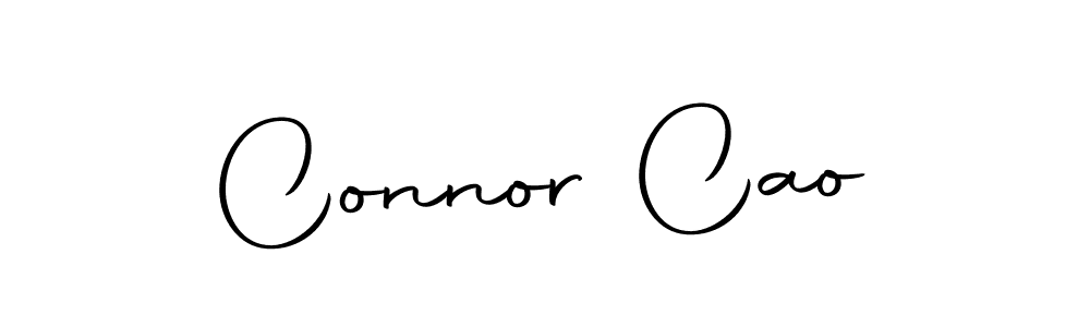 You should practise on your own different ways (Autography-DOLnW) to write your name (Connor Cao) in signature. don't let someone else do it for you. Connor Cao signature style 10 images and pictures png