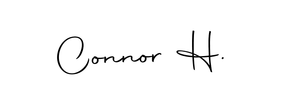 How to make Connor H. name signature. Use Autography-DOLnW style for creating short signs online. This is the latest handwritten sign. Connor H. signature style 10 images and pictures png