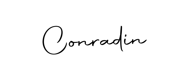 Use a signature maker to create a handwritten signature online. With this signature software, you can design (Autography-DOLnW) your own signature for name Conradin. Conradin signature style 10 images and pictures png