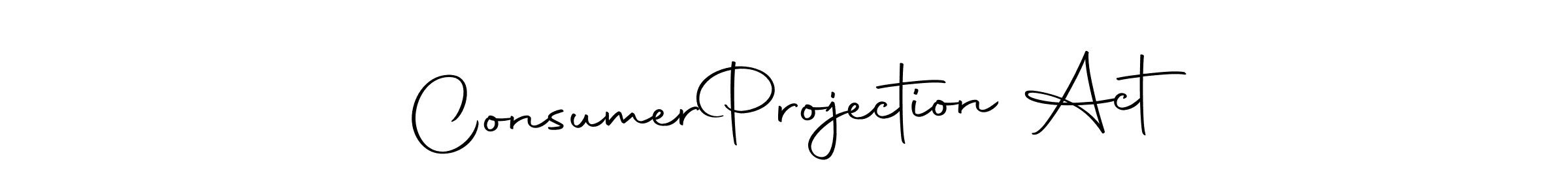 How to make Consumer  Projection Act name signature. Use Autography-DOLnW style for creating short signs online. This is the latest handwritten sign. Consumer  Projection Act signature style 10 images and pictures png