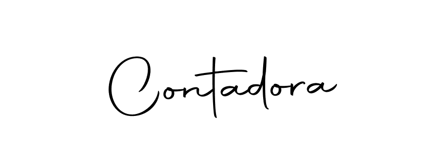 Contadora stylish signature style. Best Handwritten Sign (Autography-DOLnW) for my name. Handwritten Signature Collection Ideas for my name Contadora. Contadora signature style 10 images and pictures png