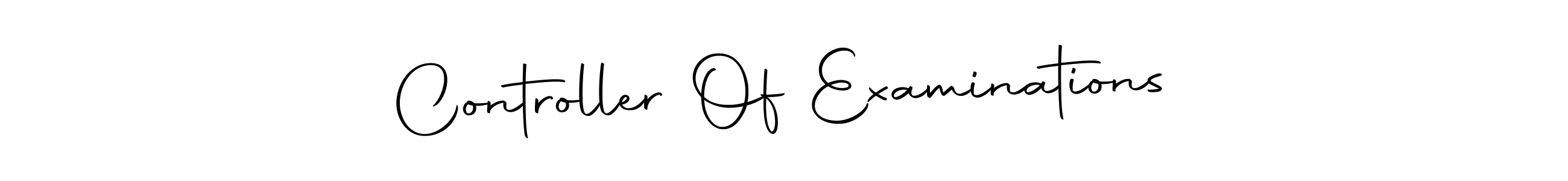 Create a beautiful signature design for name Controller Of Examinations. With this signature (Autography-DOLnW) fonts, you can make a handwritten signature for free. Controller Of Examinations signature style 10 images and pictures png