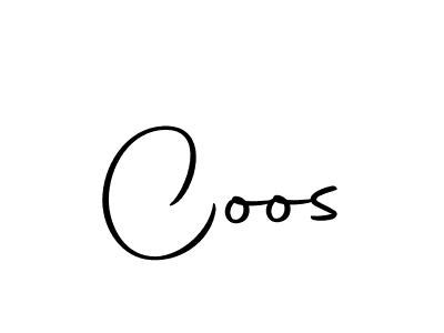 Design your own signature with our free online signature maker. With this signature software, you can create a handwritten (Autography-DOLnW) signature for name Coos. Coos signature style 10 images and pictures png