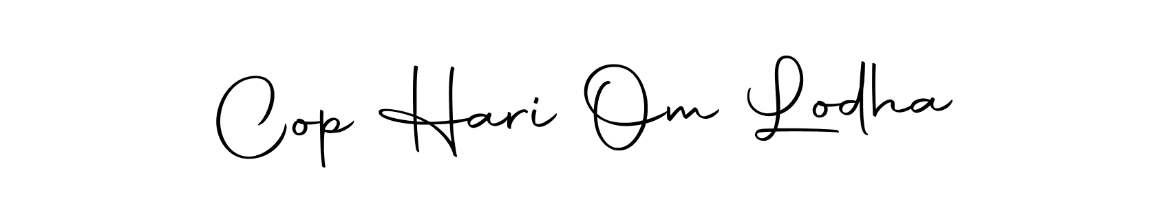 Similarly Autography-DOLnW is the best handwritten signature design. Signature creator online .You can use it as an online autograph creator for name Cop Hari Om Lodha. Cop Hari Om Lodha signature style 10 images and pictures png