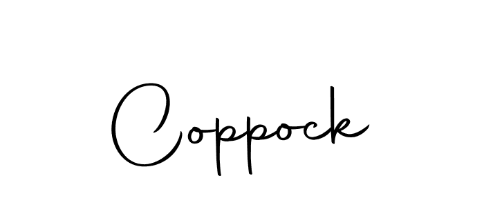 Design your own signature with our free online signature maker. With this signature software, you can create a handwritten (Autography-DOLnW) signature for name Coppock. Coppock signature style 10 images and pictures png