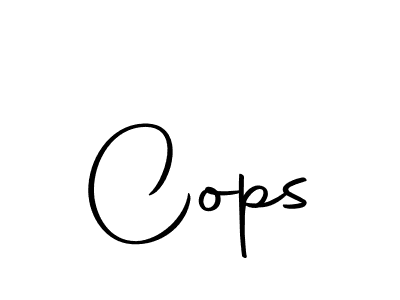 Cops stylish signature style. Best Handwritten Sign (Autography-DOLnW) for my name. Handwritten Signature Collection Ideas for my name Cops. Cops signature style 10 images and pictures png