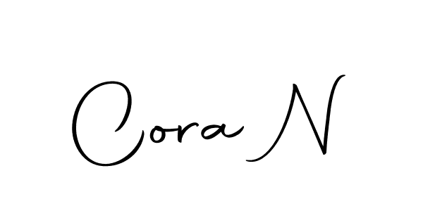 Make a beautiful signature design for name Cora N. Use this online signature maker to create a handwritten signature for free. Cora N signature style 10 images and pictures png