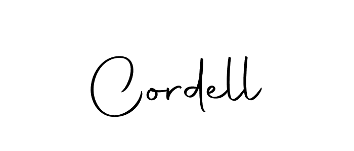 Design your own signature with our free online signature maker. With this signature software, you can create a handwritten (Autography-DOLnW) signature for name Cordell. Cordell signature style 10 images and pictures png