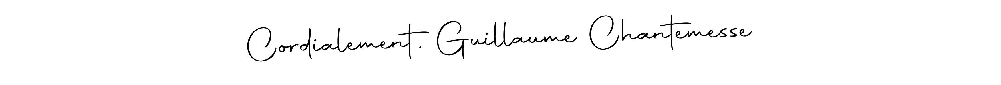 Cordialement, Guillaume Chantemesse stylish signature style. Best Handwritten Sign (Autography-DOLnW) for my name. Handwritten Signature Collection Ideas for my name Cordialement, Guillaume Chantemesse. Cordialement, Guillaume Chantemesse signature style 10 images and pictures png