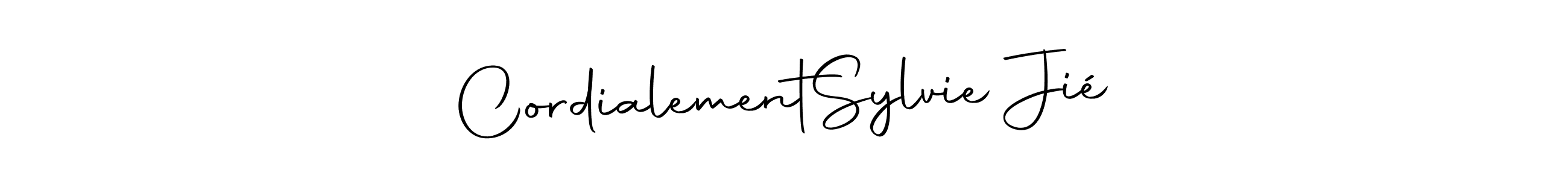 It looks lik you need a new signature style for name Cordialement   Sylvie Jié. Design unique handwritten (Autography-DOLnW) signature with our free signature maker in just a few clicks. Cordialement   Sylvie Jié signature style 10 images and pictures png