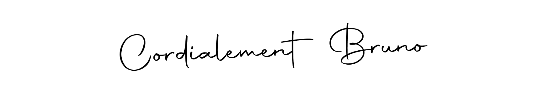 The best way (Autography-DOLnW) to make a short signature is to pick only two or three words in your name. The name Cordialement Bruno include a total of six letters. For converting this name. Cordialement Bruno signature style 10 images and pictures png