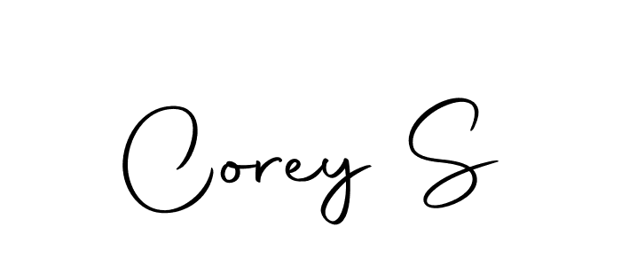 Create a beautiful signature design for name Corey S. With this signature (Autography-DOLnW) fonts, you can make a handwritten signature for free. Corey S signature style 10 images and pictures png