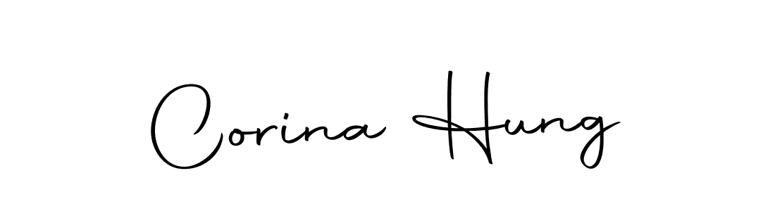 Create a beautiful signature design for name Corina Hung. With this signature (Autography-DOLnW) fonts, you can make a handwritten signature for free. Corina Hung signature style 10 images and pictures png