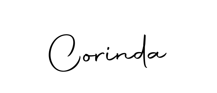 Create a beautiful signature design for name Corinda. With this signature (Autography-DOLnW) fonts, you can make a handwritten signature for free. Corinda signature style 10 images and pictures png