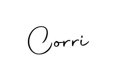The best way (Autography-DOLnW) to make a short signature is to pick only two or three words in your name. The name Corri include a total of six letters. For converting this name. Corri signature style 10 images and pictures png
