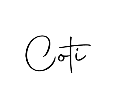 The best way (Autography-DOLnW) to make a short signature is to pick only two or three words in your name. The name Coti include a total of six letters. For converting this name. Coti signature style 10 images and pictures png