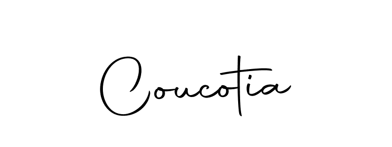 You should practise on your own different ways (Autography-DOLnW) to write your name (Coucotia) in signature. don't let someone else do it for you. Coucotia signature style 10 images and pictures png