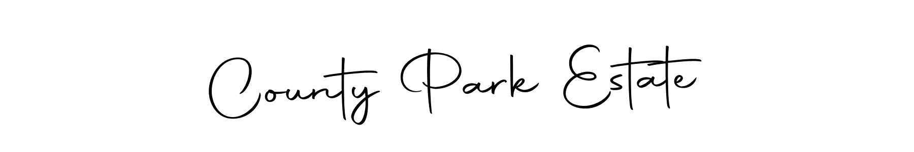 Make a beautiful signature design for name County Park Estate. With this signature (Autography-DOLnW) style, you can create a handwritten signature for free. County Park Estate signature style 10 images and pictures png