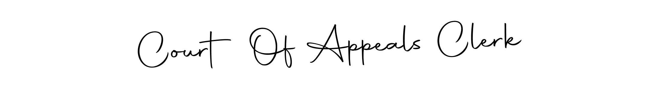 Similarly Autography-DOLnW is the best handwritten signature design. Signature creator online .You can use it as an online autograph creator for name Court Of Appeals Clerk. Court Of Appeals Clerk signature style 10 images and pictures png