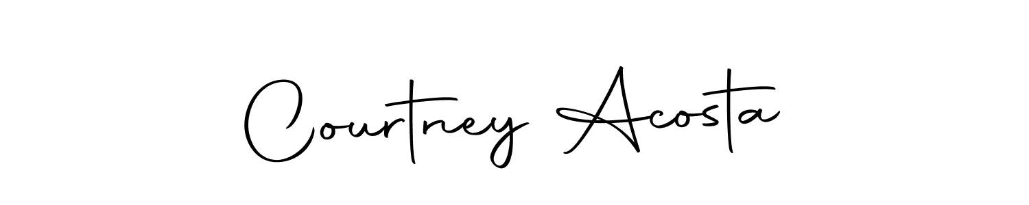 Make a beautiful signature design for name Courtney Acosta. With this signature (Autography-DOLnW) style, you can create a handwritten signature for free. Courtney Acosta signature style 10 images and pictures png