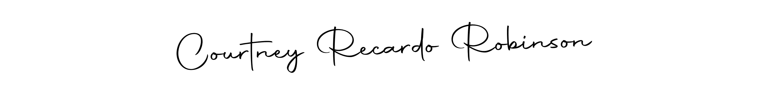 Courtney Recardo Robinson stylish signature style. Best Handwritten Sign (Autography-DOLnW) for my name. Handwritten Signature Collection Ideas for my name Courtney Recardo Robinson. Courtney Recardo Robinson signature style 10 images and pictures png