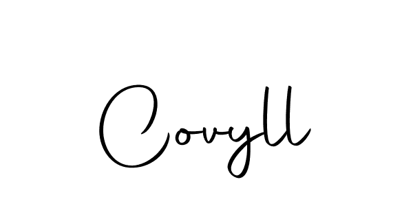 The best way (Autography-DOLnW) to make a short signature is to pick only two or three words in your name. The name Covyll include a total of six letters. For converting this name. Covyll signature style 10 images and pictures png