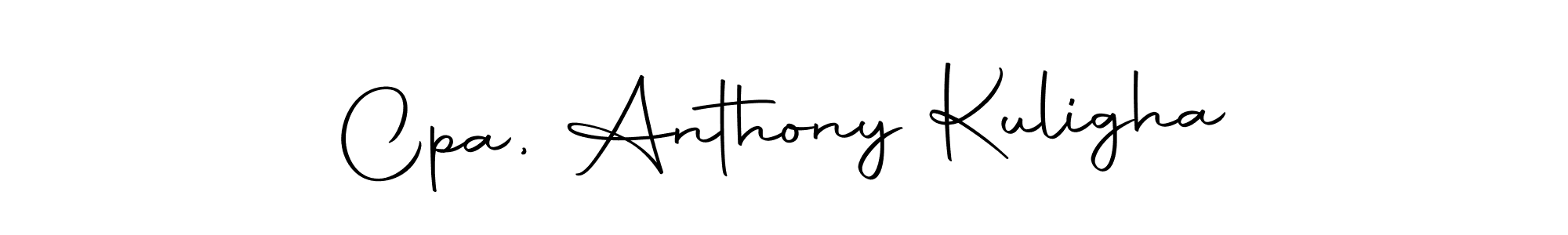Create a beautiful signature design for name Cpa, Anthony Kuligha. With this signature (Autography-DOLnW) fonts, you can make a handwritten signature for free. Cpa, Anthony Kuligha signature style 10 images and pictures png