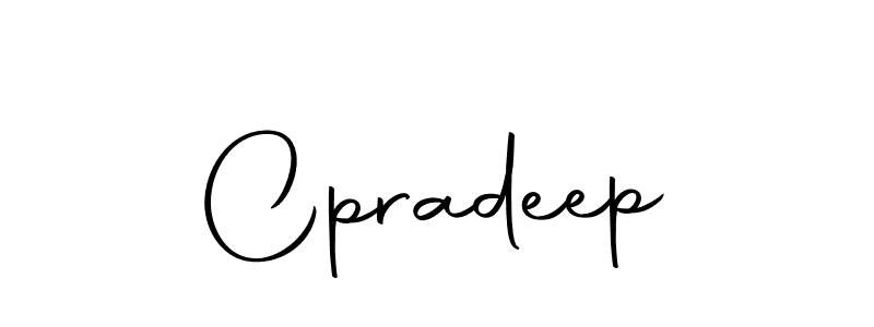 Make a beautiful signature design for name Cpradeep. Use this online signature maker to create a handwritten signature for free. Cpradeep signature style 10 images and pictures png