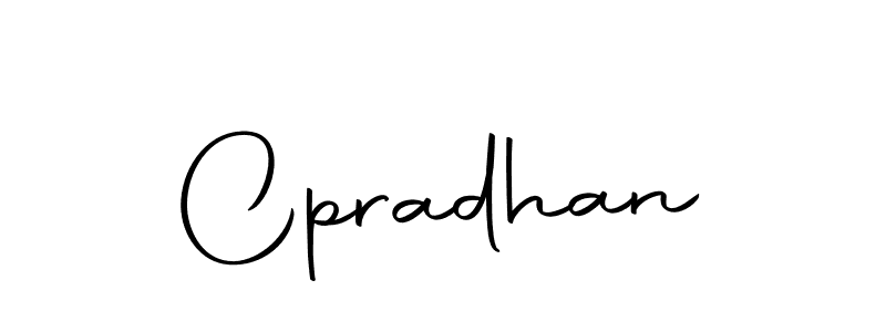 Design your own signature with our free online signature maker. With this signature software, you can create a handwritten (Autography-DOLnW) signature for name Cpradhan. Cpradhan signature style 10 images and pictures png