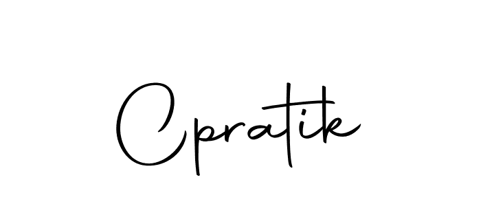 Design your own signature with our free online signature maker. With this signature software, you can create a handwritten (Autography-DOLnW) signature for name Cpratik. Cpratik signature style 10 images and pictures png