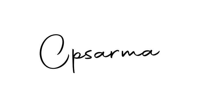 Create a beautiful signature design for name Cpsarma. With this signature (Autography-DOLnW) fonts, you can make a handwritten signature for free. Cpsarma signature style 10 images and pictures png