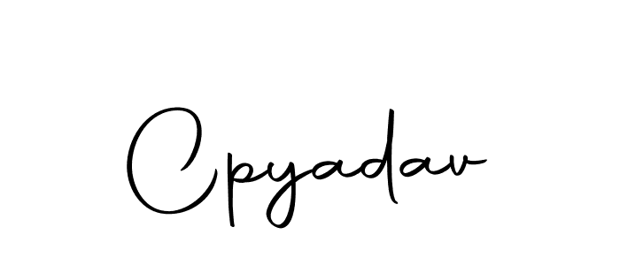 How to make Cpyadav name signature. Use Autography-DOLnW style for creating short signs online. This is the latest handwritten sign. Cpyadav signature style 10 images and pictures png