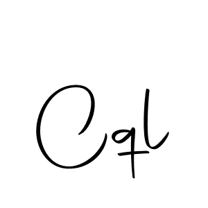 Design your own signature with our free online signature maker. With this signature software, you can create a handwritten (Autography-DOLnW) signature for name Cql. Cql signature style 10 images and pictures png