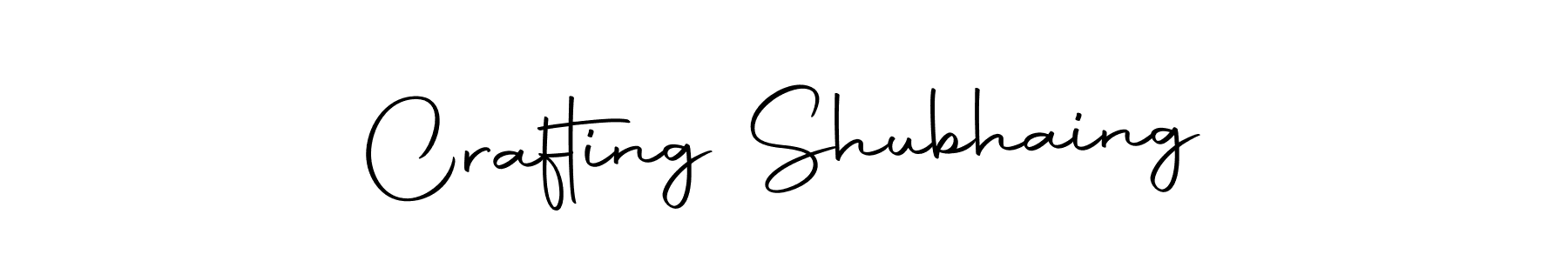 Make a beautiful signature design for name Crafting Shubhaing. Use this online signature maker to create a handwritten signature for free. Crafting Shubhaing signature style 10 images and pictures png
