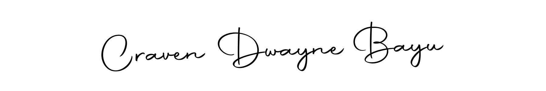 You can use this online signature creator to create a handwritten signature for the name Craven Dwayne Bayu. This is the best online autograph maker. Craven Dwayne Bayu signature style 10 images and pictures png