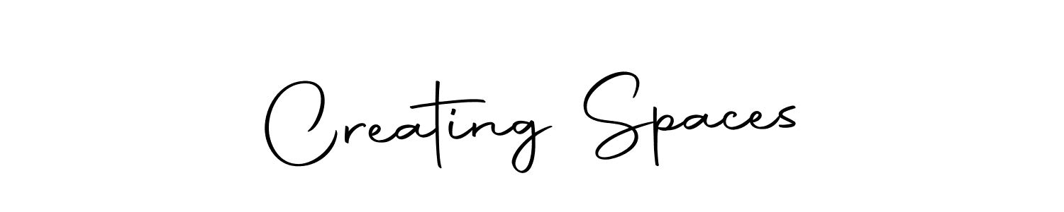 Design your own signature with our free online signature maker. With this signature software, you can create a handwritten (Autography-DOLnW) signature for name Creating Spaces. Creating Spaces signature style 10 images and pictures png