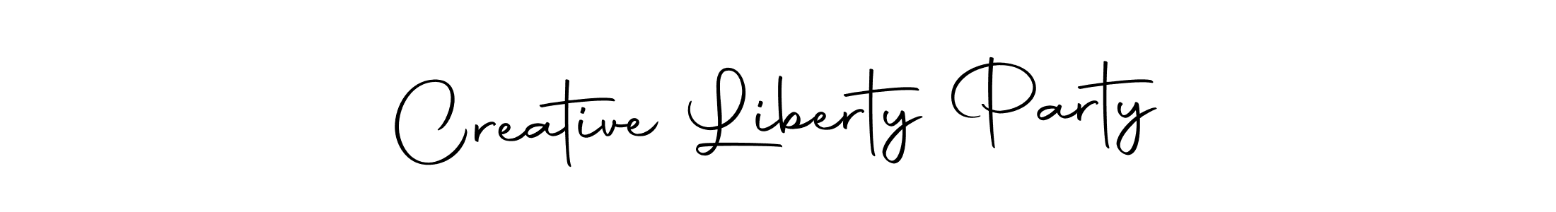 Autography-DOLnW is a professional signature style that is perfect for those who want to add a touch of class to their signature. It is also a great choice for those who want to make their signature more unique. Get Creative Liberty Party name to fancy signature for free. Creative Liberty Party signature style 10 images and pictures png