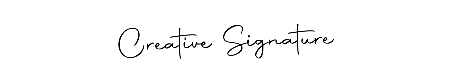 This is the best signature style for the Creative Signature name. Also you like these signature font (Autography-DOLnW). Mix name signature. Creative Signature signature style 10 images and pictures png