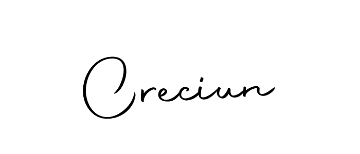 The best way (Autography-DOLnW) to make a short signature is to pick only two or three words in your name. The name Creciun include a total of six letters. For converting this name. Creciun signature style 10 images and pictures png