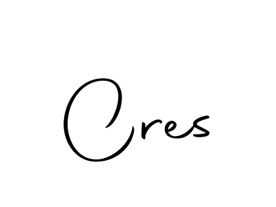 The best way (Autography-DOLnW) to make a short signature is to pick only two or three words in your name. The name Cres include a total of six letters. For converting this name. Cres signature style 10 images and pictures png