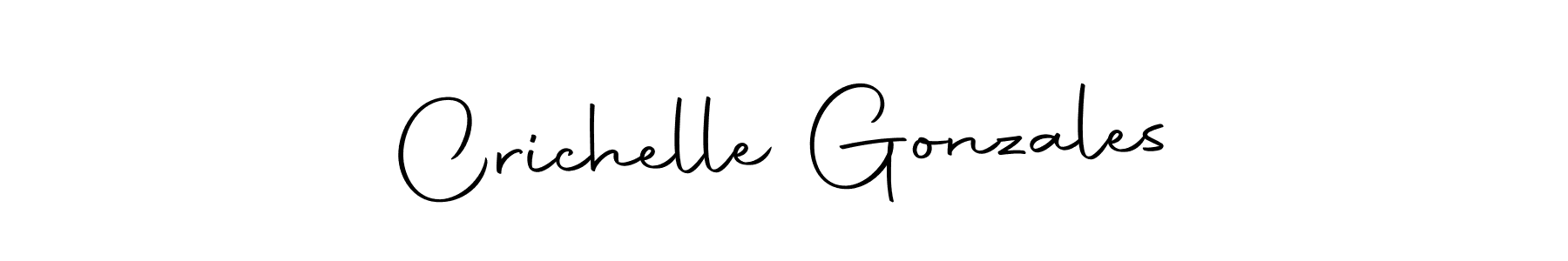 Design your own signature with our free online signature maker. With this signature software, you can create a handwritten (Autography-DOLnW) signature for name Crichelle Gonzales. Crichelle Gonzales signature style 10 images and pictures png