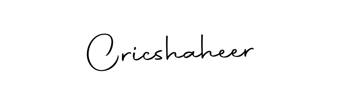 Cricshaheer stylish signature style. Best Handwritten Sign (Autography-DOLnW) for my name. Handwritten Signature Collection Ideas for my name Cricshaheer. Cricshaheer signature style 10 images and pictures png