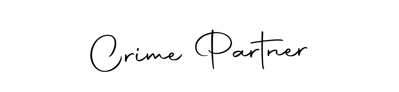 Use a signature maker to create a handwritten signature online. With this signature software, you can design (Autography-DOLnW) your own signature for name Crime Partner. Crime Partner signature style 10 images and pictures png