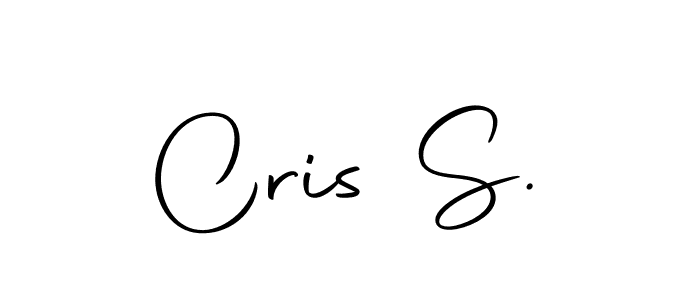 You should practise on your own different ways (Autography-DOLnW) to write your name (Cris S.) in signature. don't let someone else do it for you. Cris S. signature style 10 images and pictures png