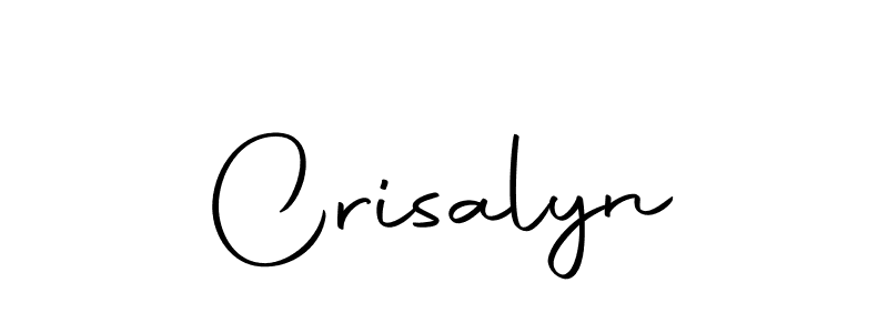 You should practise on your own different ways (Autography-DOLnW) to write your name (Crisalyn) in signature. don't let someone else do it for you. Crisalyn signature style 10 images and pictures png
