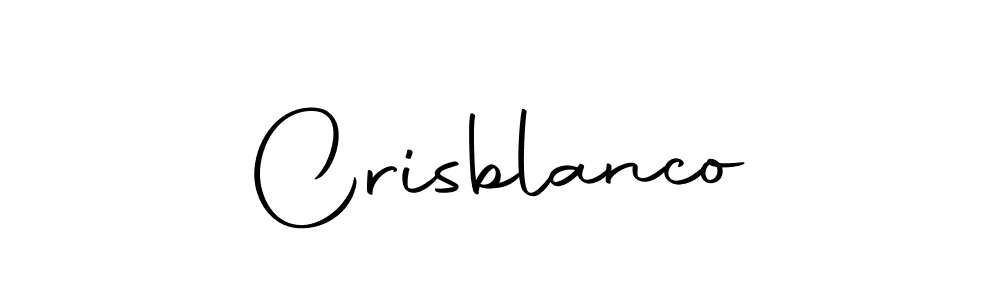 You should practise on your own different ways (Autography-DOLnW) to write your name (Crisblanco) in signature. don't let someone else do it for you. Crisblanco signature style 10 images and pictures png