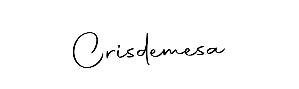 Use a signature maker to create a handwritten signature online. With this signature software, you can design (Autography-DOLnW) your own signature for name Crisdemesa. Crisdemesa signature style 10 images and pictures png