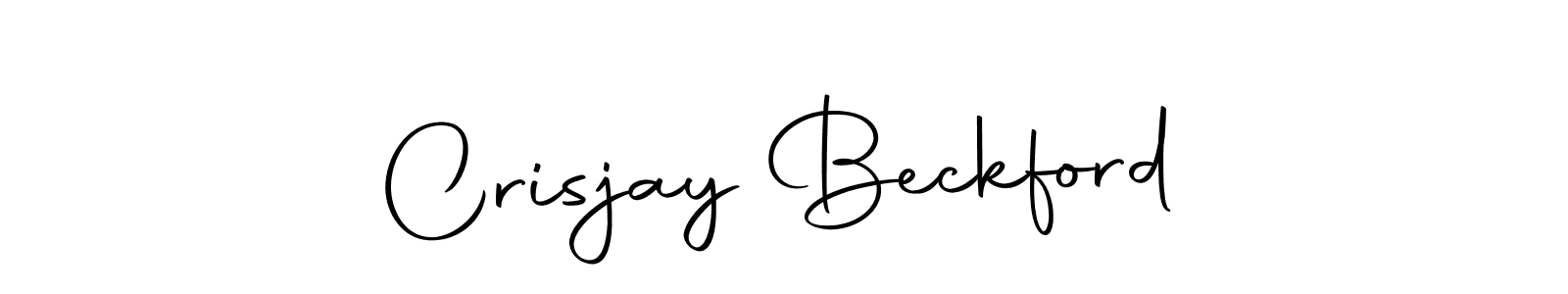 Make a beautiful signature design for name Crisjay Beckford. With this signature (Autography-DOLnW) style, you can create a handwritten signature for free. Crisjay Beckford signature style 10 images and pictures png